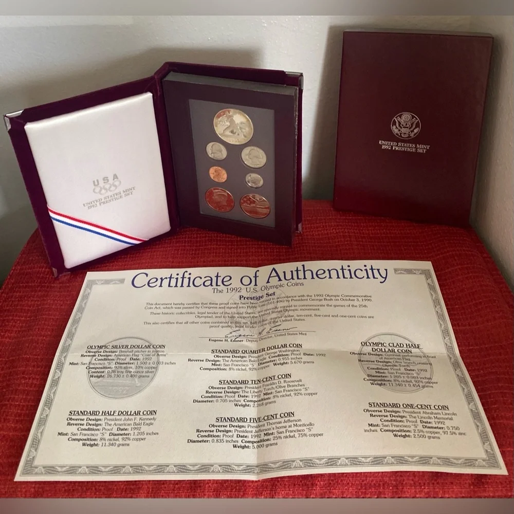 1992 US MINT OLYMPIC COIN SET - Picture 13 of 16